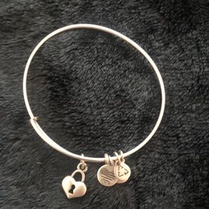 Alex and ani Heart lock bracelet